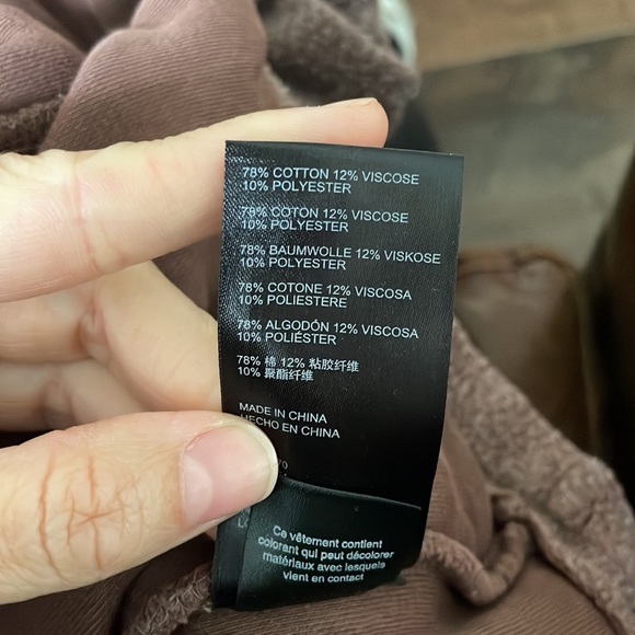 Free People Jacket Hood Pullover Sadie Surplus Fleece We The Free Brown Large M - Picture 7 of 7